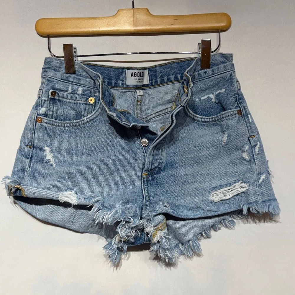 Agolde Parker Vintage Cut Off Short Swapmeet Size 23 - Picture 5 of 8